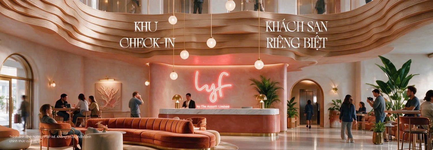 Khu check-in khách sạn riêng biệt (lyf by The Ascott)